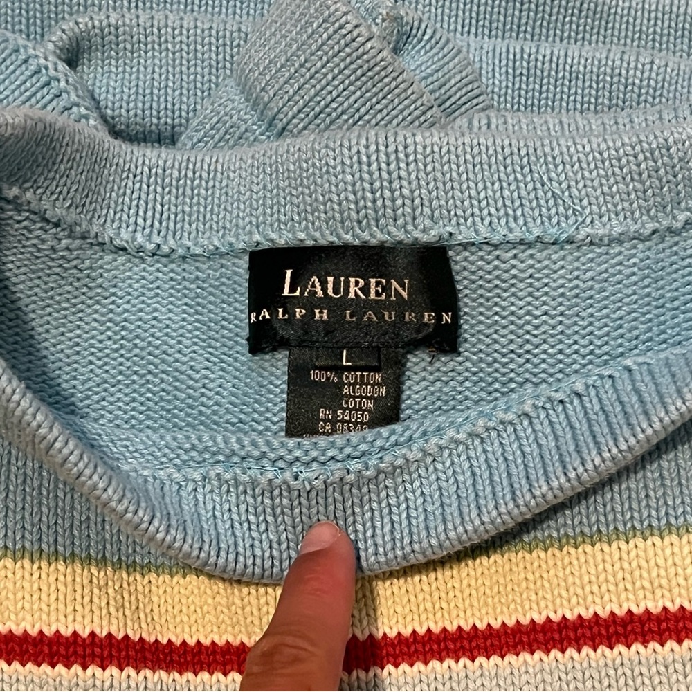 Ralph Lauren knitted striped sweater